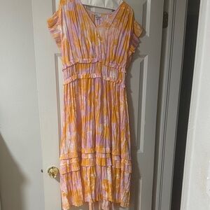 Current Air Pink and Orange Dress